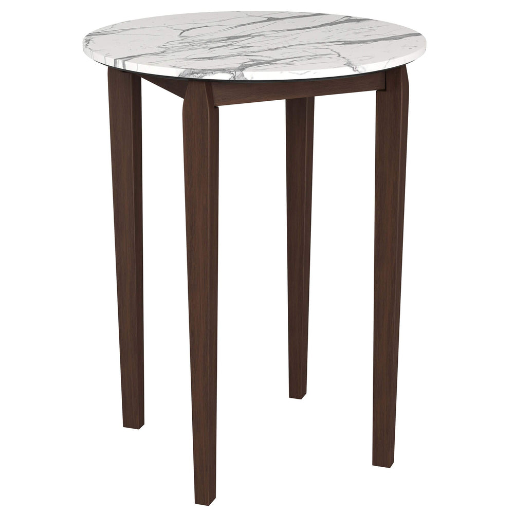 Vernon Bar Table, White-Furniture - Accent Tables-High Fashion Home