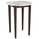 Vernon Bar Table, White-Furniture - Accent Tables-High Fashion Home