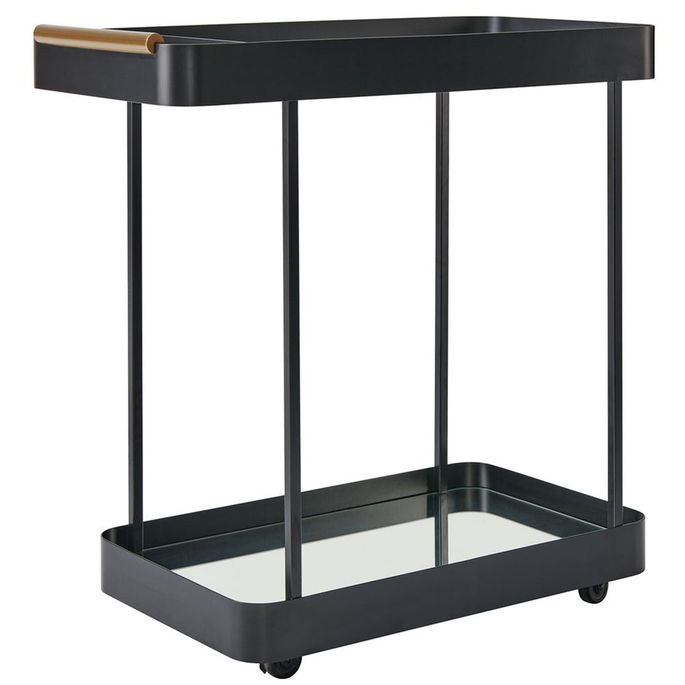 Vesper Bar Cart, Black-Furniture - Dining-High Fashion Home