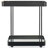Vesper Bar Cart, Black-Furniture - Dining-High Fashion Home