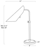 Vest Table Lamp, White-Lighting-High Fashion Home