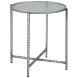 Vetro Side Table, Silver
