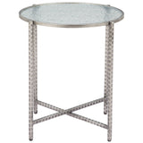 Vetro Side Table, Silver