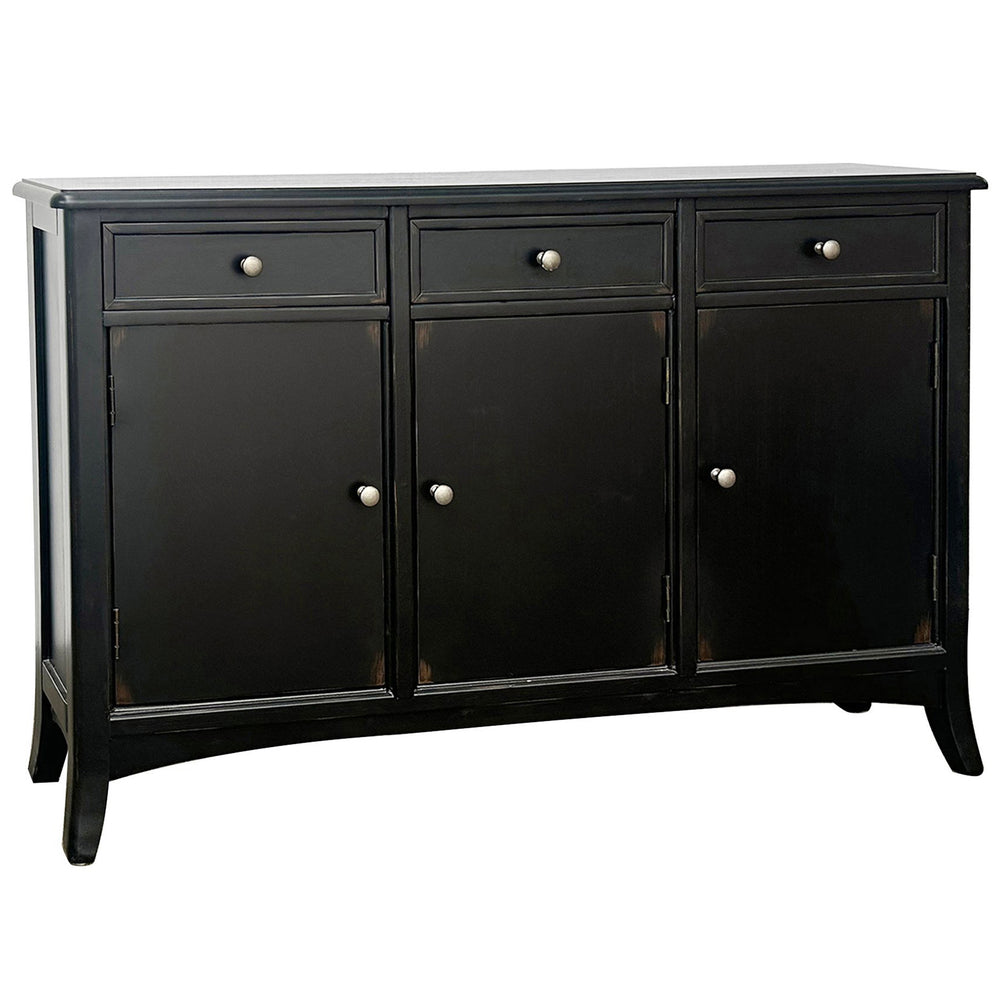 Vincent Sideboard, Black-Furniture - Storage-High Fashion Home