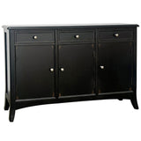 Vincent Sideboard, Black-Furniture - Storage-High Fashion Home