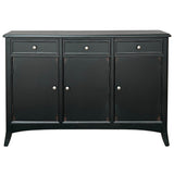 Vincent Sideboard, Black-Furniture - Storage-High Fashion Home