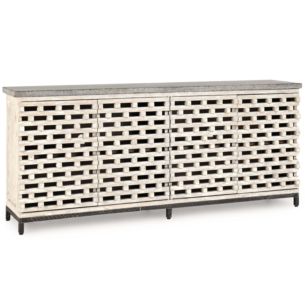 Virginia 4 Door Cabinet, Vintage Cream