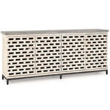 Virginia 4 Door Cabinet, Vintage Cream