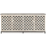 Virginia 4 Door Cabinet, Vintage Cream