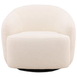 Viviana Swivel Chair, Cream-Furniture - Chairs-High Fashion Home