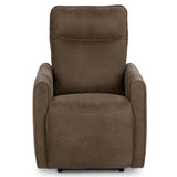 Vivica Leather Power Recliner w/Massage, Toffee