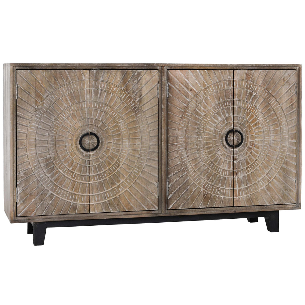 Vivienne 4 Door Cabinet, Light Gray