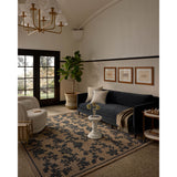 Magnolia Home by Joanna Gaines × Loloi Rug Winslet WNS-01, Latte Navy