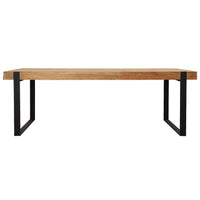 Burke Dining Table, Natural-Furniture - Dining-High Fashion Home