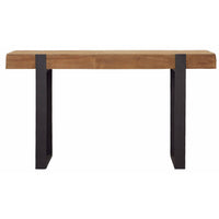 Burke Console Table, Natural-Furniture - Accent Tables-High Fashion Home