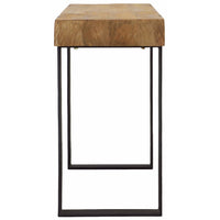 Burke Console Table, Natural-Furniture - Accent Tables-High Fashion Home