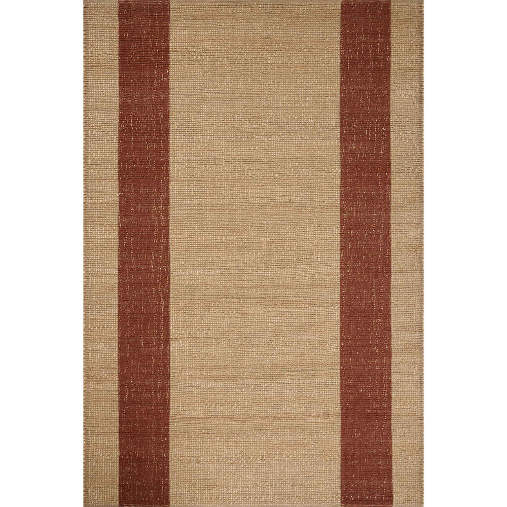 Leanne Ford × Loloi Rug Weatherstaff WTS-02, Natural/Brick-Rugs1-High Fashion Home