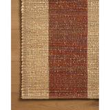 Leanne Ford × Loloi Rug Weatherstaff WTS-02, Natural/Brick-Rugs1-High Fashion Home