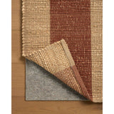Leanne Ford × Loloi Rug Weatherstaff WTS-02, Natural/Brick-Rugs1-High Fashion Home