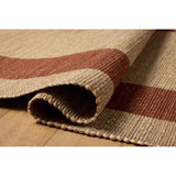 Leanne Ford × Loloi Rug Weatherstaff WTS-02, Natural/Brick-Rugs1-High Fashion Home