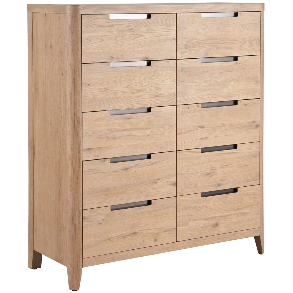 Walker 10 Drawer Chest, Natural-Furniture - Storage-High Fashion Home
