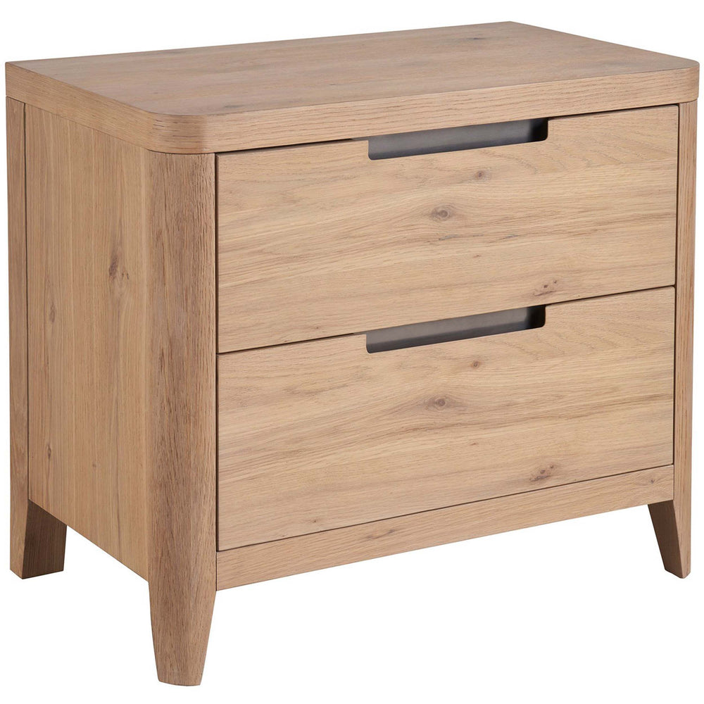 Walker 2 Drawer Nightstand, Natural-Furniture - Bedroom-High Fashion Home