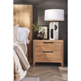 Walker 2 Drawer Nightstand, Natural-Furniture - Bedroom-High Fashion Home