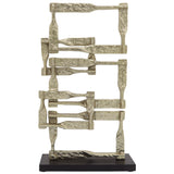 Wall Shelf w/Mirror, Black/Brown