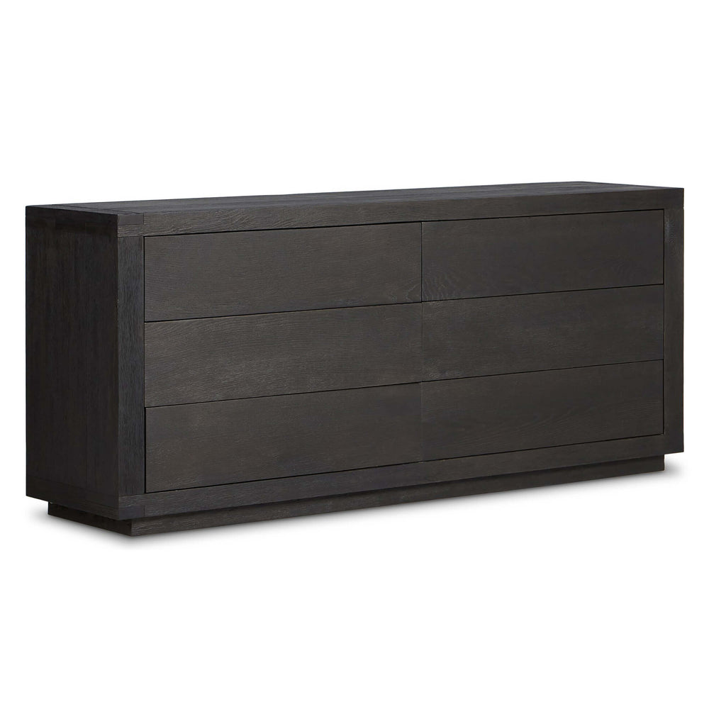 Warby 6 Drawer Dresser, Worn Black