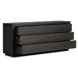 Warby 6 Drawer Dresser, Worn Black