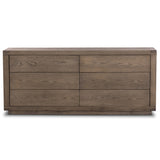 Warby 6 Drawer Dresser, Worn Oak