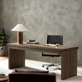 Warby Desk, Worn Oak by Four Hands