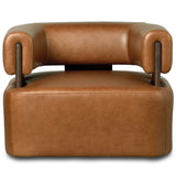 Ward Leather Swivel Chair, Sonoma Chestnut by Four Hands-Furniture - Chairs-High Fashion Home