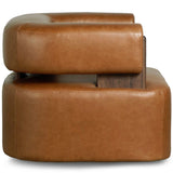 Ward Leather Swivel Chair, Sonoma Chestnut by Four Hands-Furniture - Chairs-High Fashion Home