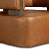 Ward Leather Swivel Chair, Sonoma Chestnut by Four Hands-Furniture - Chairs-High Fashion Home
