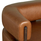 Ward Leather Swivel Chair, Sonoma Chestnut by Four Hands-Furniture - Chairs-High Fashion Home