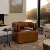 Ward Leather Swivel Chair, Sonoma Chestnut by Four Hands-Furniture - Chairs-High Fashion Home