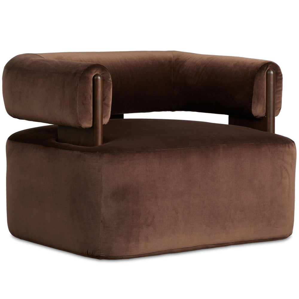 Ward Swivel Chair, Surrey Cocoa by Four Hands-Furniture - Chairs-High Fashion Home