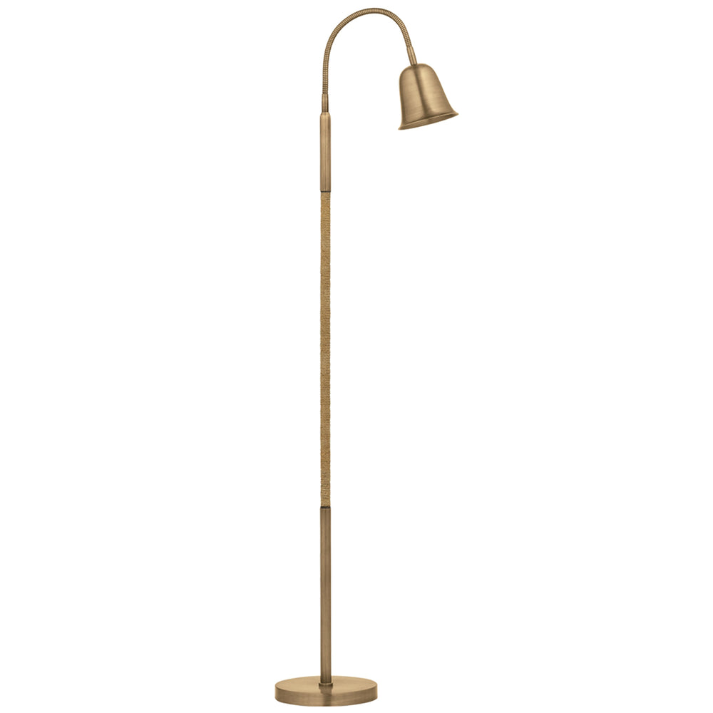 Warf Floor Lamp, Patina Brass