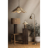 Warf Floor Lamp, Patina Brass