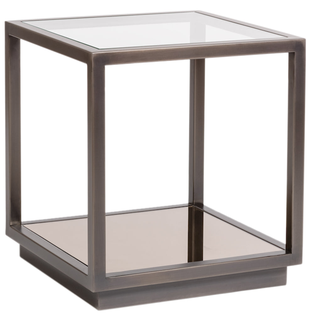 Warren End Table, Gunmetal-Furniture - Accent Tables-High Fashion Home