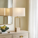 Warrick Table Lamp, Gold-Lighting-High Fashion Home