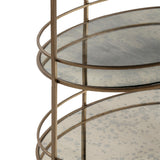 Waterford Bar Cart, Gold-Furniture - Dining-High Fashion Home