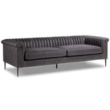 Watson Leather Sofa, Palermo Black