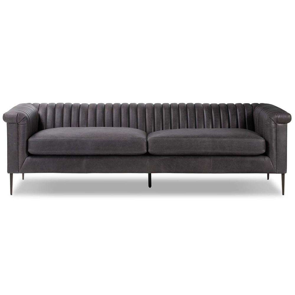 Watson Leather Sofa, Palermo Black