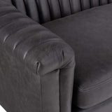 Watson Leather Sofa, Palermo Black