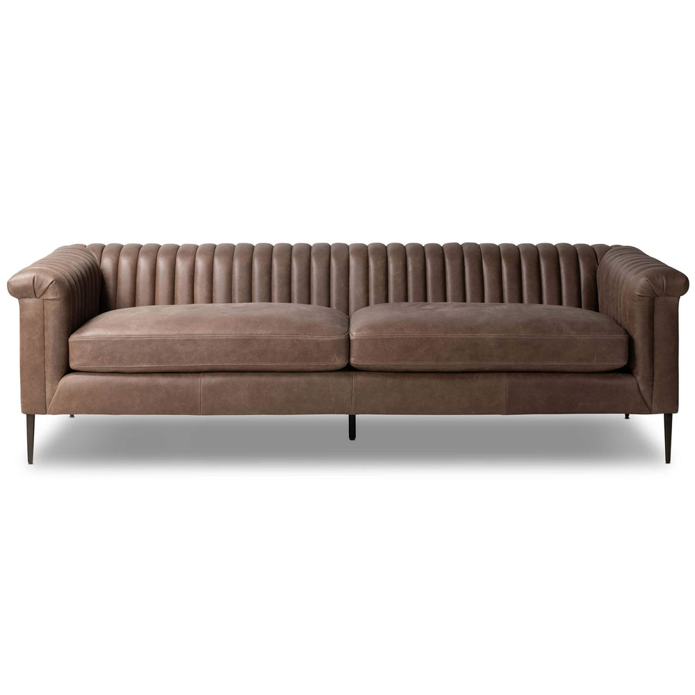Watson Leather Sofa, Palermo Cigar