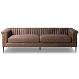 Watson Leather Sofa, Palermo Cigar