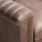 Watson Leather Swivel Chair, Palermo Cigar