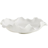 Wave Crest Bowl, White-Accessories-High Fashion Home